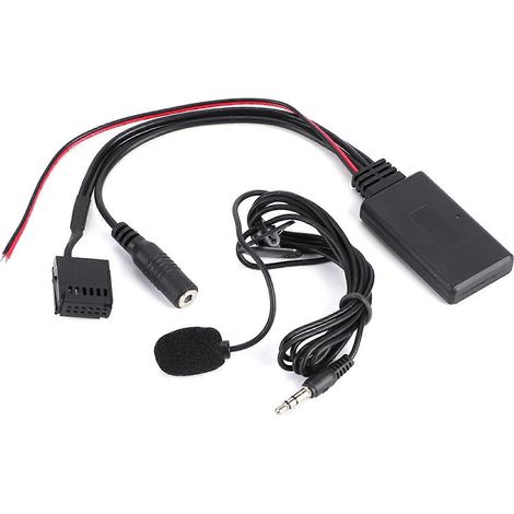 Adaptateur de câble Bluetooth AUX-IN pour voiture avec microphone pour appels mains libres, compatible avec Ford Focus 6000CD (1/4)