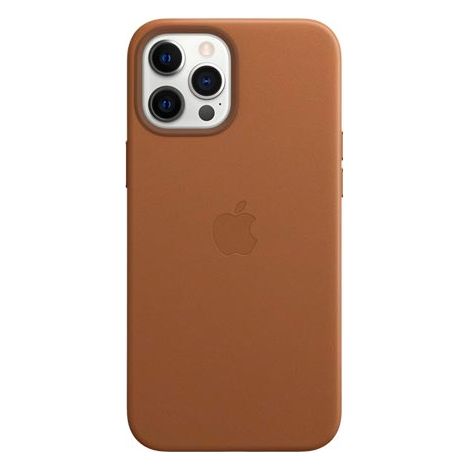 Apple - Carcasa trasera para telfono mvil - con MagSafe - cuero - montura marrn - para iPhone 12 Pro Max