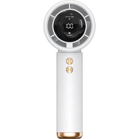 Ventilateur portable silencieux 3000 mAh Puissant Petite texture portable Convient pour chambre à coucher, bureau et école Ventilateur de bureau ABS (1/4)