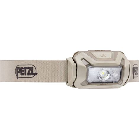 Petzl ARIA® 1 RGB Desert LED (monocolore) Lampada frontale a batteria, Batterie ricaricabili agli ioni di litio o alime