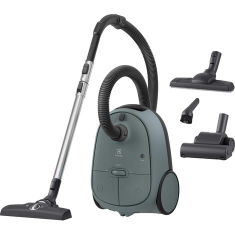 Electrolux EB61C4OG Aspirapolvere con sacco, Serie 600, Elevata Filtrazione, Aspirapolvere Potente 750W, 3,5L Capacità Sacchetto, a traino, Silenzioso 73 dB, Verde oceano (1/5)