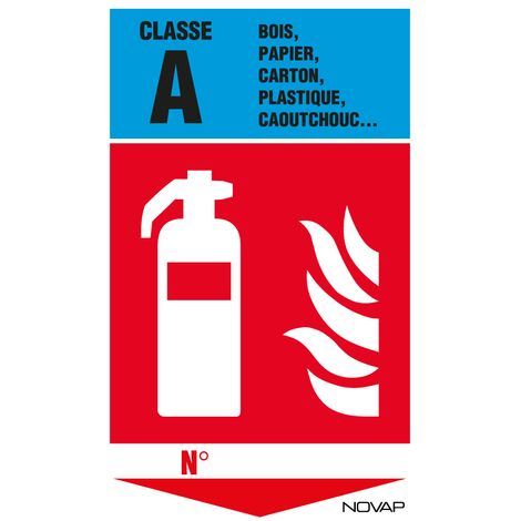 Panneau Extincteur classe A - Rigide 330x200mm - 4034874