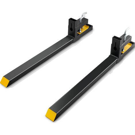 VEVOR Pinces sur Fourches a Palettes 1490x100x230 mm Fourches de Tracteur Charge 1814 kg Longueur Totale 149 cm avec Lame de Fourche 109 cm Fourches pour Chargeur Tracteur a Godet Chariot Elevateur