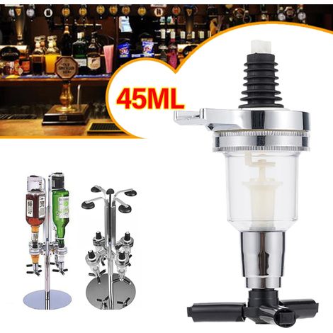 Distributeur de boissons (45 ml) pour whisky, vin, alcool, cocktails et bières. Fixation murale. Séparateur de bouteilles de vin. (1/5)