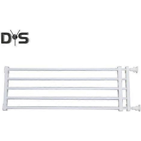 Barrière de sécurité intérieure pour chien, sans perçage, extensible, pour chiots et chats. Porte rétractable avec passage pour animaux. (1/4)