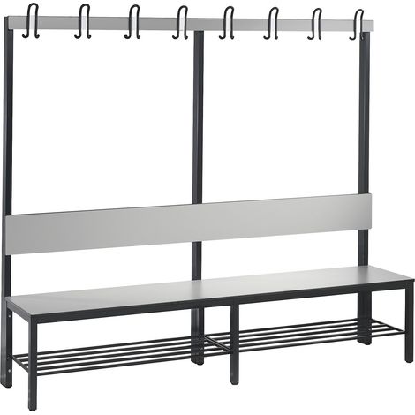 C+P, Banc de vestiaire COMFORT simple face, stratifié HPL,