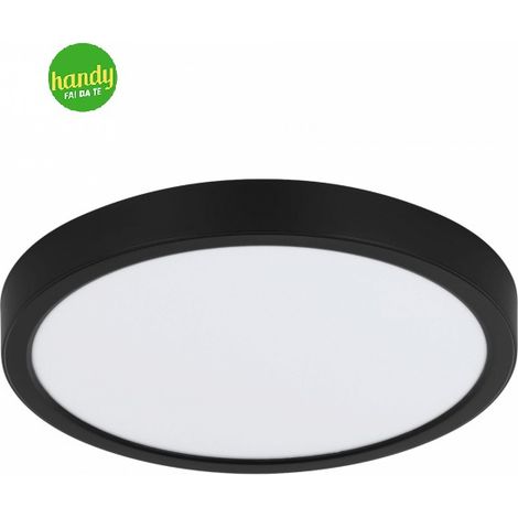 Plafoniera LED Eglo IDUN 2 15W 4000K Nera Ø 30 cm (1/2)