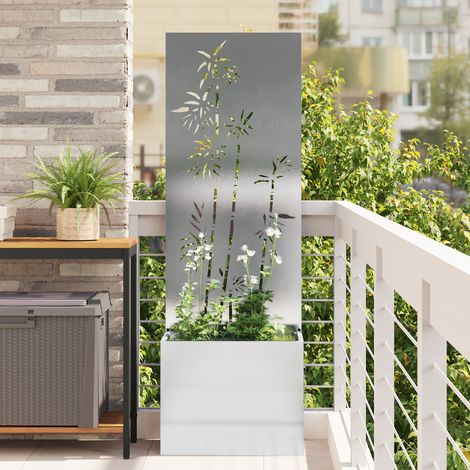 Pantalla de Privacidad para Jardín Plata 50 x 32 x 150 cm vidaXL