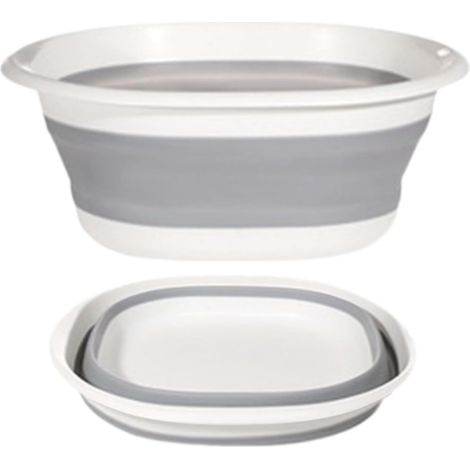 Bassine À Vaisselle Pliable Rétractable,31cm Bassine Pliable,d'une Double Poignée De Portage,Portable Multifonction Bac De Lavage,pour Évier De Cuisine, Voyage, Camping, Randonnée
