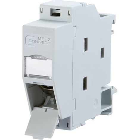 Metz Connect 1309A07003-E Prise réseau profilé gris clair S669492 (1/2)