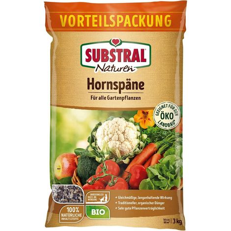 Fertilizzante Substral hornspäne 3 kg organico naturale