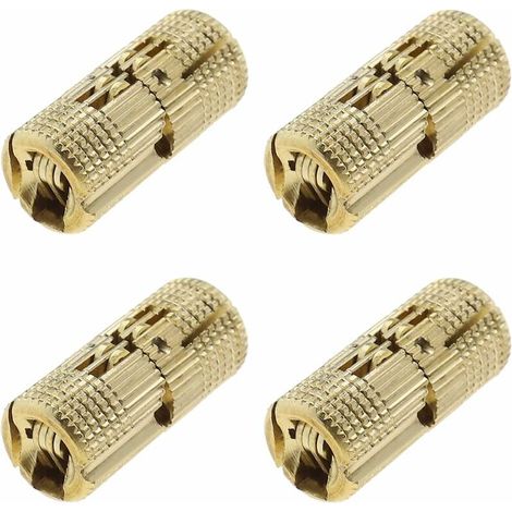 SHINING HOUSE 4 Stück unsichtbare versteckte Fassscharniere aus Messing 10 mm für Schmuckschatullen-Hardware, Klapptisch, Schranktür, Bastel-Hardware-Zubehör (1/5)