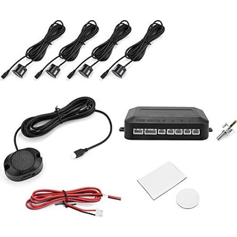 Capteur de stationnement pour voiture, capteur de stationnement arrière universel 12 V, capteur de contrôle de distance de stationnement haute sensibilité pour radar de recul, normalité (1/4)