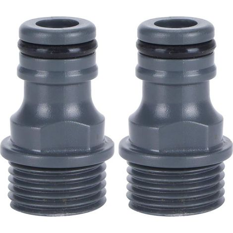 2 pièces G1/2 filetage mâle connecteur rapide mamelon tuyau d\'arrosage robinet mamelon adaptateur outil d\'irrigation (1/5)