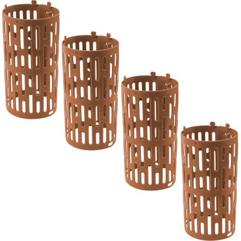 1 Kit de 4 Protections extensibles pour troncs d'arbres TreeSave Hauteur 20cm Longueur 33cm Marron (1/5)