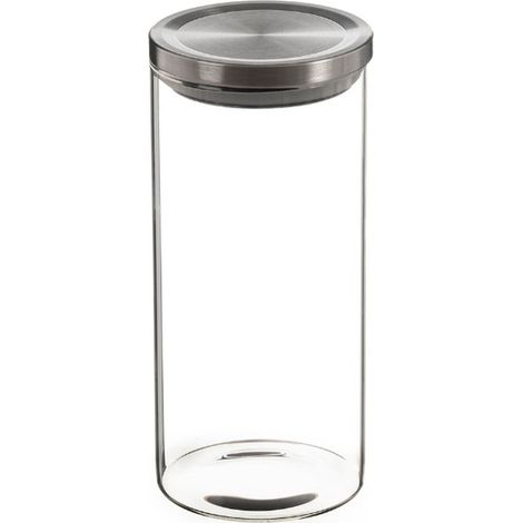 TARRO DE CRISTAL CON TAPA DE METAL 1380ml KOZINA (1/2)