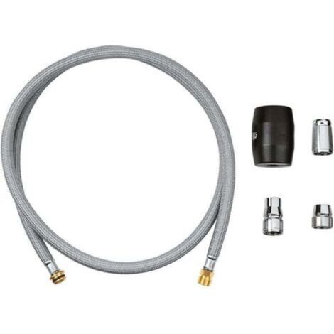 Robinet Cuisine Flexible avec Douchette Extractible - Compatible Grohe, Nylon Tressé, Haute Qualité, Pratique et Durable