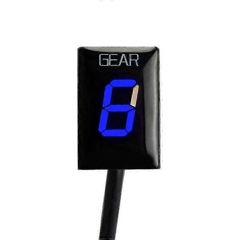 Indicateur de vitesse VFR 800X - Accessoire indicateur de rapport engagé pour moto (bleu) (1/5)