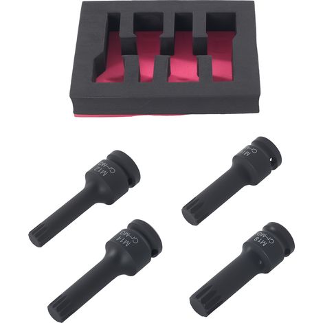 1/2" Drive Impact Spline Bit M12 M14 M16 M18 for VAG Models CR-MO 78mm (1/5)