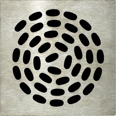 Lazer – Grille carrée 130 x 130 mm – Évacuation efficace pour douche maçonner Isotanche – Hauteur 8 mm – Épaisseur 3 mm
