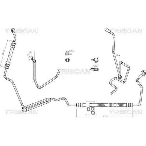 Tuyau hydraulique, direction TRISCAN 8516 29005 AUDI 1J0 422 893 AE