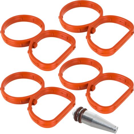 BMW 3 E90 / E91 / E92 / E93 04-13 N47 D20 guarnizioni a farfalla del collettore di aspirazione, set da 5 pezzi (1/2)