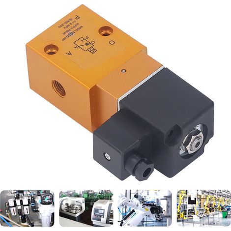 Électrovanne inverseuse à trois voies, à commande interne, SG23JD-08P G1/4", deux positions, coupure haute pression, 220 V CA (1/5)