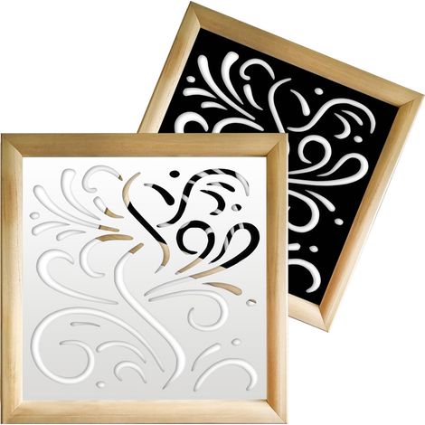 BLOW - Moduli Decorativi in Legno e PVC - Colore: bianco - Misura: 73x73 cm (1/4)