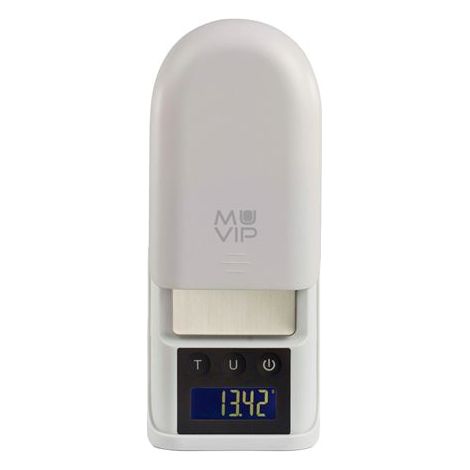 Muvip bilancia tascabile digitale - superficie in acciaio inox - sensore ad alta precisione - spegnimento automatico - peso massimo 0,300 kg