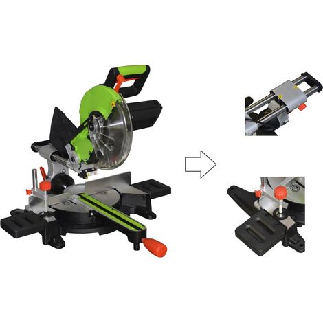 Scie à onglets radiale 1800w double inclinaison - Disque 254 mm