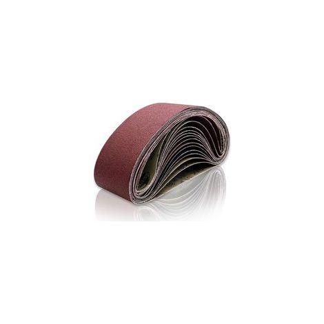 Bande abrasive, 915100, 5 grains : 80/120/150/240/400, convient aux ponceuses à bande stationnaires, aux ponceuses à bande et aux ponceuses à disque (15 pièces) (1/5)