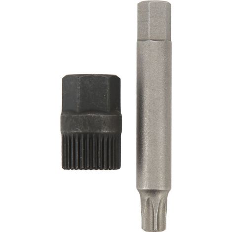 Kit de clé à poulie d'alternateur 33 dents, douille cannelée, foret, extracteur de foret, outil de remplacement pour alternateurs Bosch