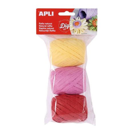 RAFIA NATURAL TONOS CANDY 3U 30M BLISTER