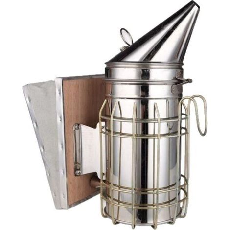 Fumeur en nid d'abeille, ensemble d'outils apiculteurs en acier inoxydable, outil en nid d'abeille avec bouclier thermique, équipement apiculteur (1/4)