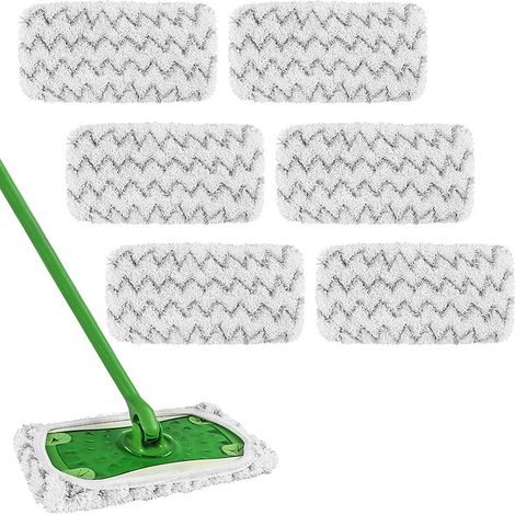 Sollbry Tampon de nettoyage en fibre ultra fine réutilisable, adapté au nettoyage multi-surfaces, remplissage sec et humide de tous les sols durs (1/3)