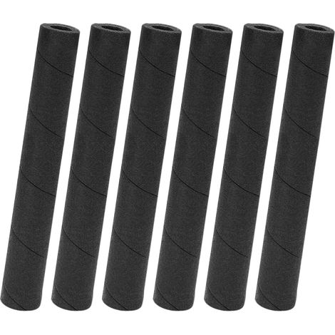 Tube En Mousse Gaine Isolante Noire Creuse 6 Pièces Couvre-Tuyaux Pour Poignées Piscine, Climatiseurs Intérieurs, Supports Guitare, Poignées Machines De Sport, Barres (1/5)