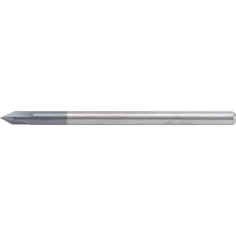 Fraises à chanfreiner 3 dents 60° en acier tungstène pour fraisage CNC, polissage et gravure - D3 x 60° x 50L (1/5)