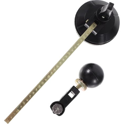 2pièces Cutter De Verre Professionnel Avec Compas Outil De Découpe Ajustable Pour Ouvertures De Hotte Et Climatisation
