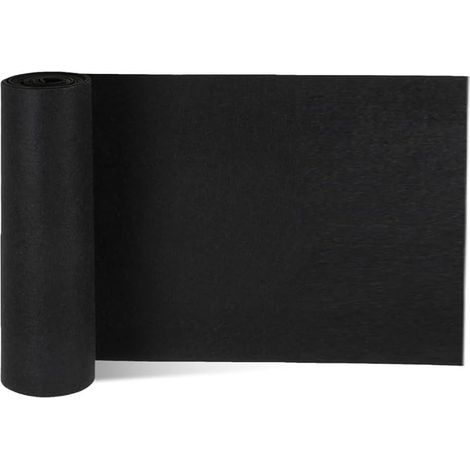 Rouleau de feutre noir 0, 3 x 2 m, tissu non tissé pour jardin, idéal la confection paniers fleurs (1/4)