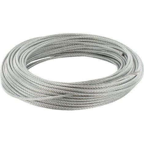Câble en acier galvanisé 3mm 30m UNIVERSEL WR03030L (1/2)