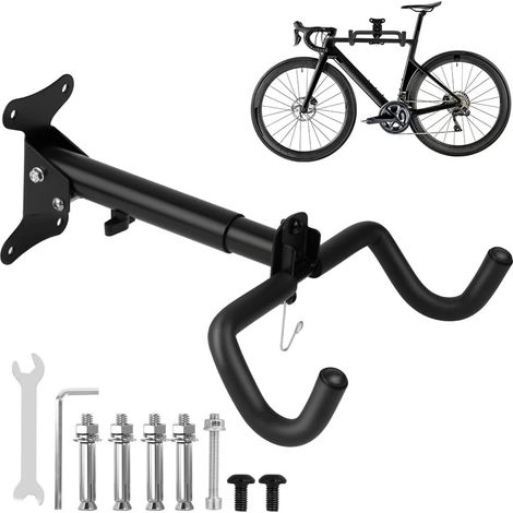 Support Mural pour Vélo Pliable, Angle et Distance Murale Réglables (1/5)