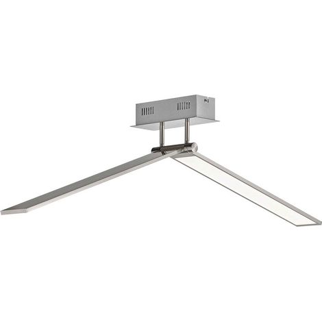 Plafonnier LED plafonnier plat long plafonnier LED long plafonnier, dimmable ALU, 1x LED 26.5W 1700Lm blanc chaud, L 100 cm (1/3)