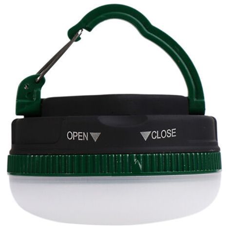 DirigéLampe de camping d'urgence, lampe de tente lumineuse et multifonctionnelle, verte, alimentée par piles- (1/5)