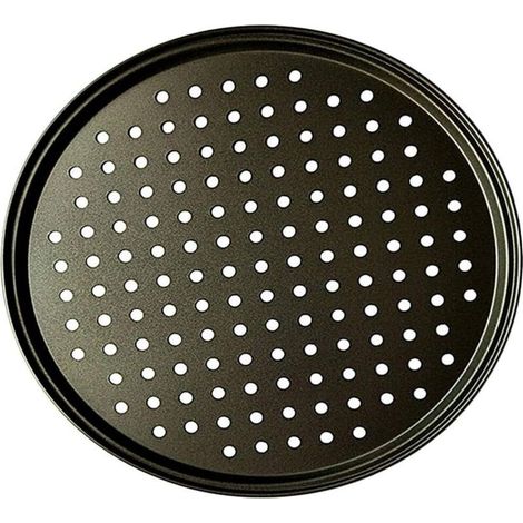 Pizza Pan Punch Carbon Steel Flat Oven Perforated Multi-Purpose Non-Stick Pizza Pan Used for Pastries, Pizza, Cakes, Sandwiches, Sausage, Patties...DEBU