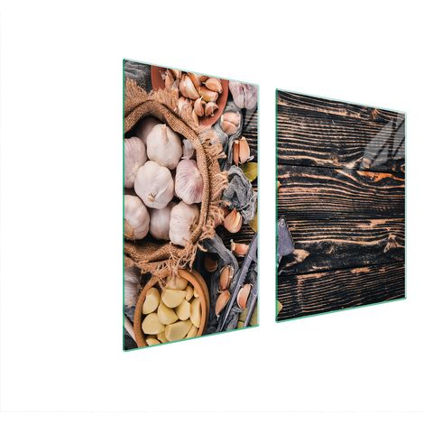 ASSIETTE EN VERRE et PLANCHE À DÉCOUPER 100x52 ALIMENTAIRE (1/5)