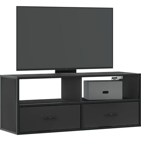 vidaXL Mobile Porta TV Nero 100x31x39,5 cm in Truciolato e