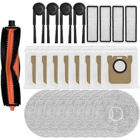 Set mit 25 Ersatzteilen für den Xiaomi Mijia 5C OV42CN Saugroboter: Hauptbürste, Seitenbürste, HEPA-Filter, Reinigungstuch und Staubbeutel. (1/5)
