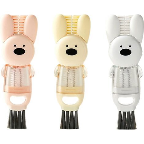 Brosse de Protection pour Tasse à Eau Thermale 4 en 1 pour Lapins, Brosse de Nettoyage pour Tétines de Biberons et Tétines (1/4)