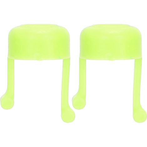 2 pièces Support Guide Gouttes pour les Yeux Portable, Aide à l'Application de Collyre, Dispositif Pratique pour Bouteille de Gouttes Oculaires Vert (1/5)