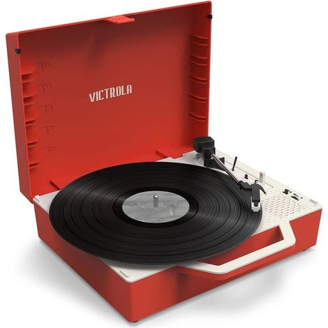 Platine Vinyle RE-SPIN Eco conçue Rouge (1/5)